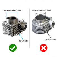 61mm Bore Cylinder Upgrade Kit with Piston & Gasket Suitable For GY6 172cc / 180cc Motor
