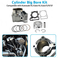 78mm Cylinder Big Bore Kit Suitable For Kawasaki KLX300 / KLX250 S / R / SF 1993-2014