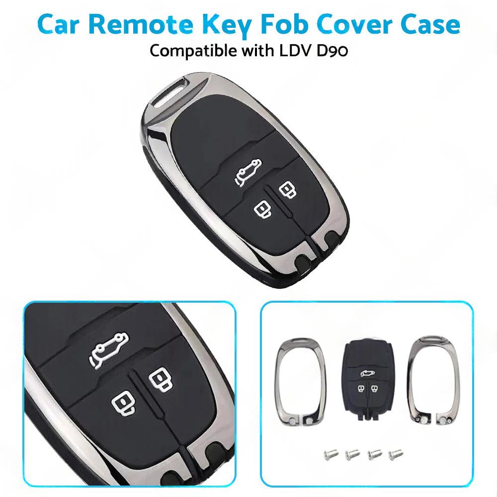 Zinc Alloy Remote Key Fob Case Cover Shell Suitable For LDV D90 3-Button Key Fob