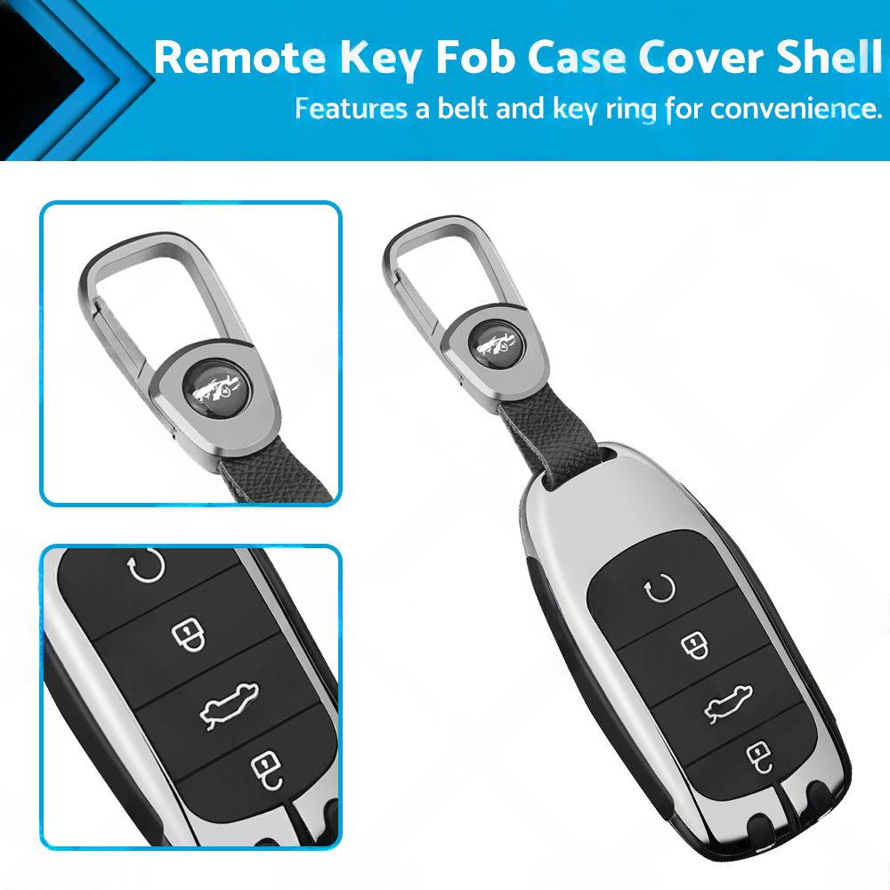 Zinc Alloy Remote Key Fob Case Cover Shell Black Suitable For Chery Omoda 5