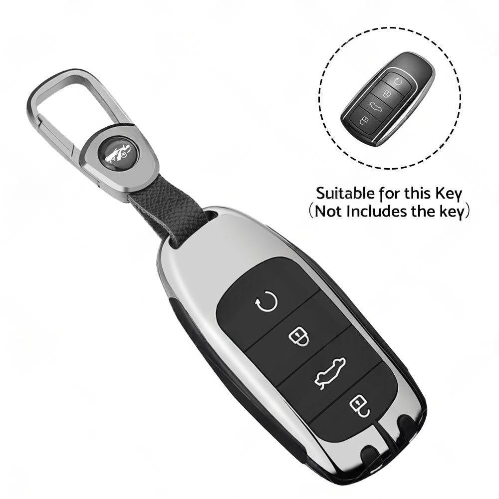 Zinc Alloy Remote Key Fob Case Cover Shell Black Suitable For Chery Omoda 5