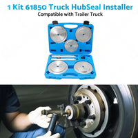 61850 Truck Hub Seal Installer Kit Fit Class 7 and Class 8 Road Trucks Trailers