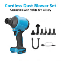 For Makita 18V Battery Cordless Air Duster Dust Blower Inflator Vacuum Cleaner