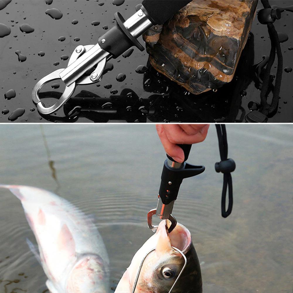 Stainless Steel Fish Lip Grabber Gripper Fishing Tool Grip Tackle Scale 30KG