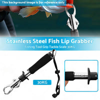 Stainless Steel Fish Lip Grabber Gripper Fishing Tool Grip Tackle Scale 30KG