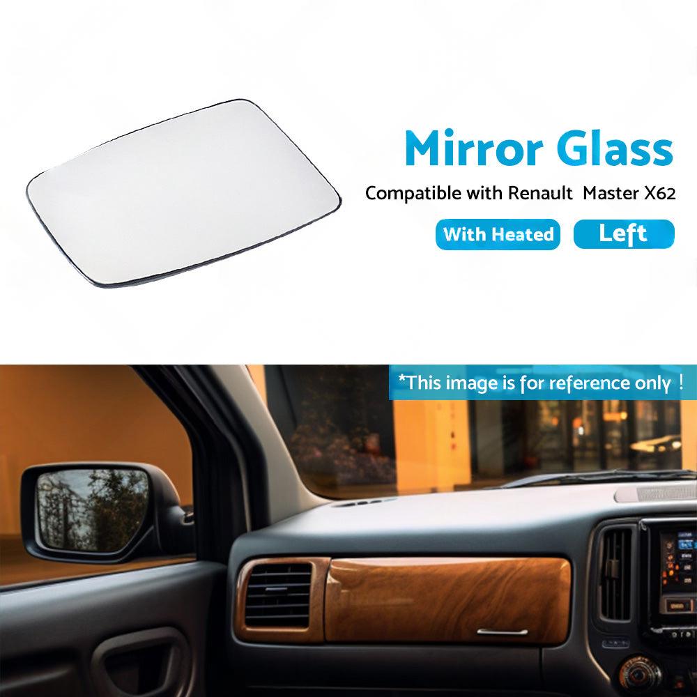 Left Mirror Glass Suitable for Renault Master X62 2010-2019 Heated Convex Base