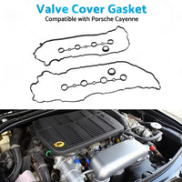 Left Right Valve Cover Gasket Spark Plug Seals Cam Gasket Suitable for Cayenne