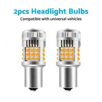 2PCS BA15S 1156 P21W LED Turn Signal Indicator Bulb Globe Amber No Hyper Flash