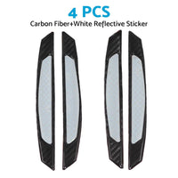 Reflective Carbon Fiber Car Door Edge Guard Bump Protector Sticker Suitable For Universal Use