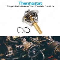 Thermostat with Seal Suitable for Mercedes W203 W204 W211 CL203 R171 2712030575