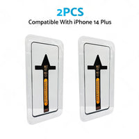 2PCS Tempered Glass Screen Protector Suitable For iPhone 14/ Pro/ Max/ Plus