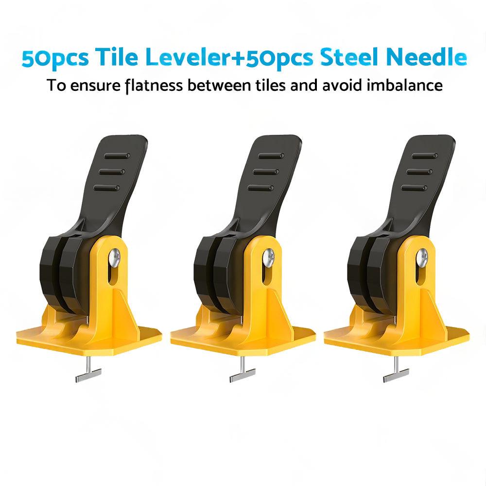 50PCS Tile Levelling Spacer Tiling Tool Leveling System Clips Floor Wall Wrench