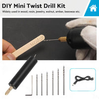 Mini Electric Hand Drill USB Hole Punch DIY Small Jewelry Portable Grinding Tool