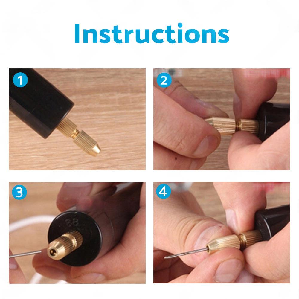 Mini Electric Hand Drill USB Hole Punch DIY Small Jewelry Portable Grinding Tool