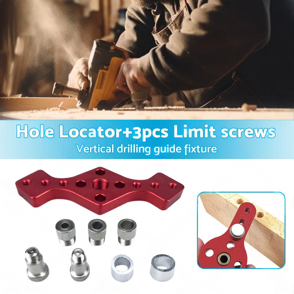Drill Bit Vertical Pocket Hole Jig Dowel Drill Guide Self Centering Woodworking