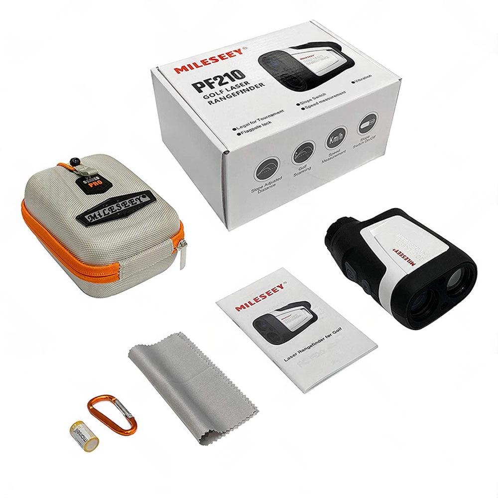Mileseey 600M Golf Laser Range Finder with Slope On Off Flagpole Lock Vibration