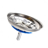 2PCS Kitchen Sink Strainer Plug Waste Drain Stopper Filter Stainless Steel