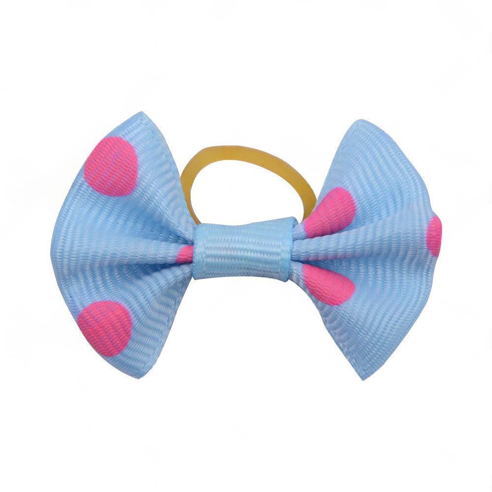 Up To 100PCS Pet Small Dog Hair Bows Rubber Bands Puppy Cat Grooming Accessory