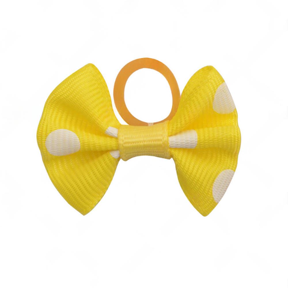 Up To 100PCS Pet Small Dog Hair Bows Rubber Bands Puppy Cat Grooming Accessory