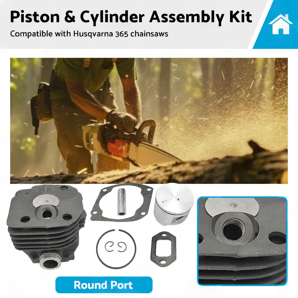 Suitable for Husqvarna 365 Chainsaw 48mm Piston  and  Cylinder Assembly Kit