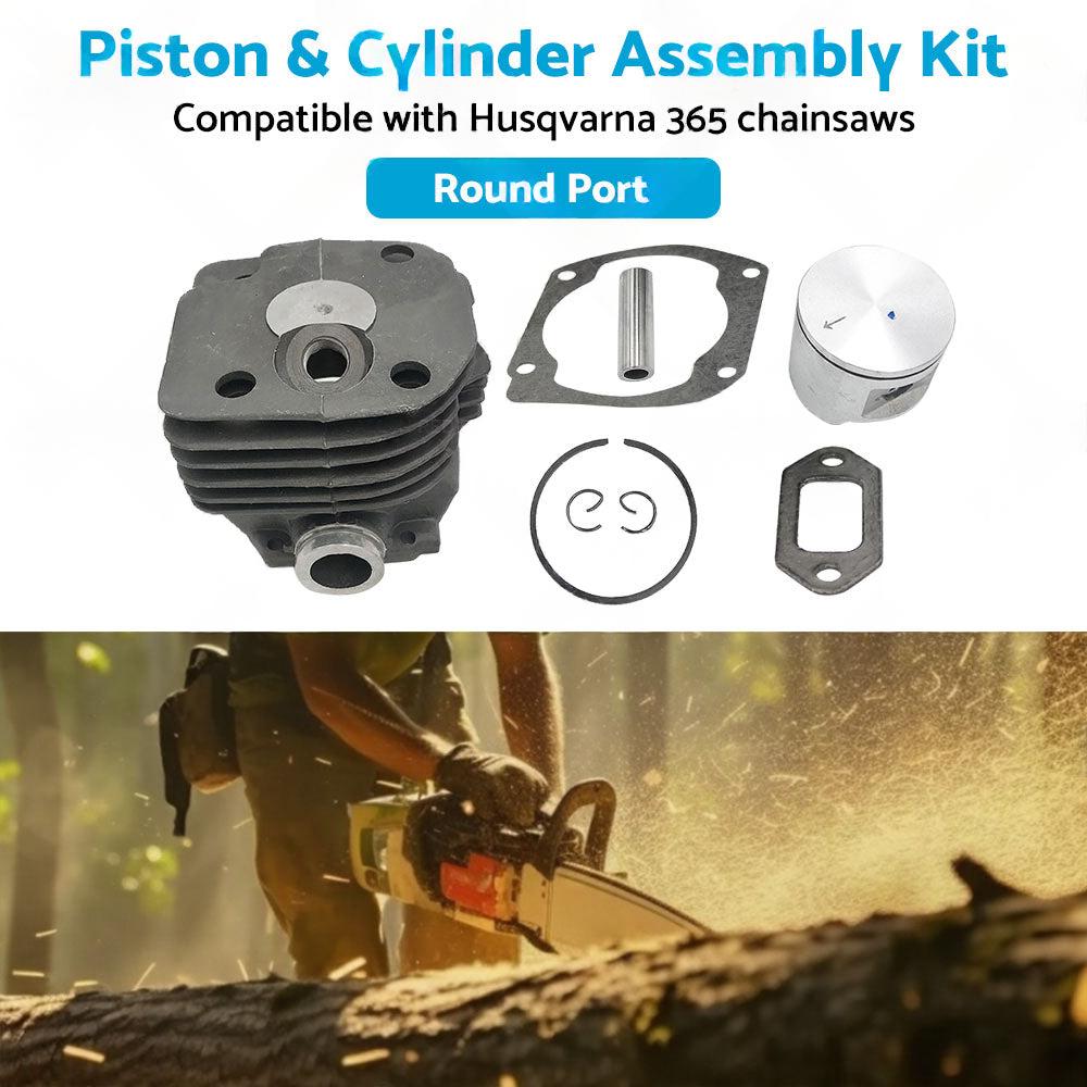 Suitable for Husqvarna 365 Chainsaw 48mm Piston  and  Cylinder Assembly Kit
