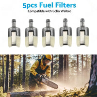 5PCS Fuel Filter Suitable for Homelite Echo Husqvarna Stihl Pouland Chainsaw