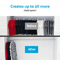 30PCS Closet Clothes Hanger Connector Hook Closet Space Organizer Space Saving