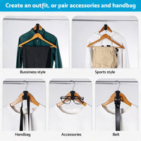 30PCS Closet Clothes Hanger Connector Hook Closet Space Organizer Space Saving