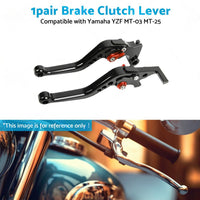 Short Clutch Brake Levers CNC Suitable for Yamaha YZF R3 R25 MT03 MT25 2014-2021