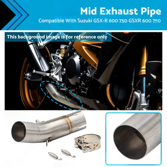compare product Exhaust Mid Pipe Motorcycle Suitable For Suzuki GSX-R600 GSXR 750 2011-2023