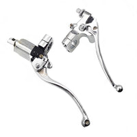 1inch Chrome Motorcycle Handlebar Hydraulic Brake Master Cylinder  and  Clutch Lever
