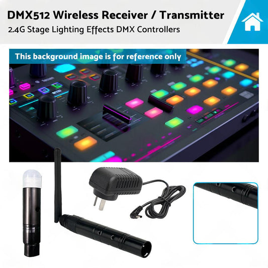 2.4G Wireless DMX512 Transmitter & Receiver XLR Suitable For Stage Lighting Controllers