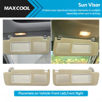 Sun Visor Pair Left & Right Suitable For Toyota Prado TRJ120 RZJ120 LJ120 KZJ120 KDJ120