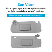Sun Visor Pair Left & Right Suitable For Holden Barina TM 2011-2018 Grey