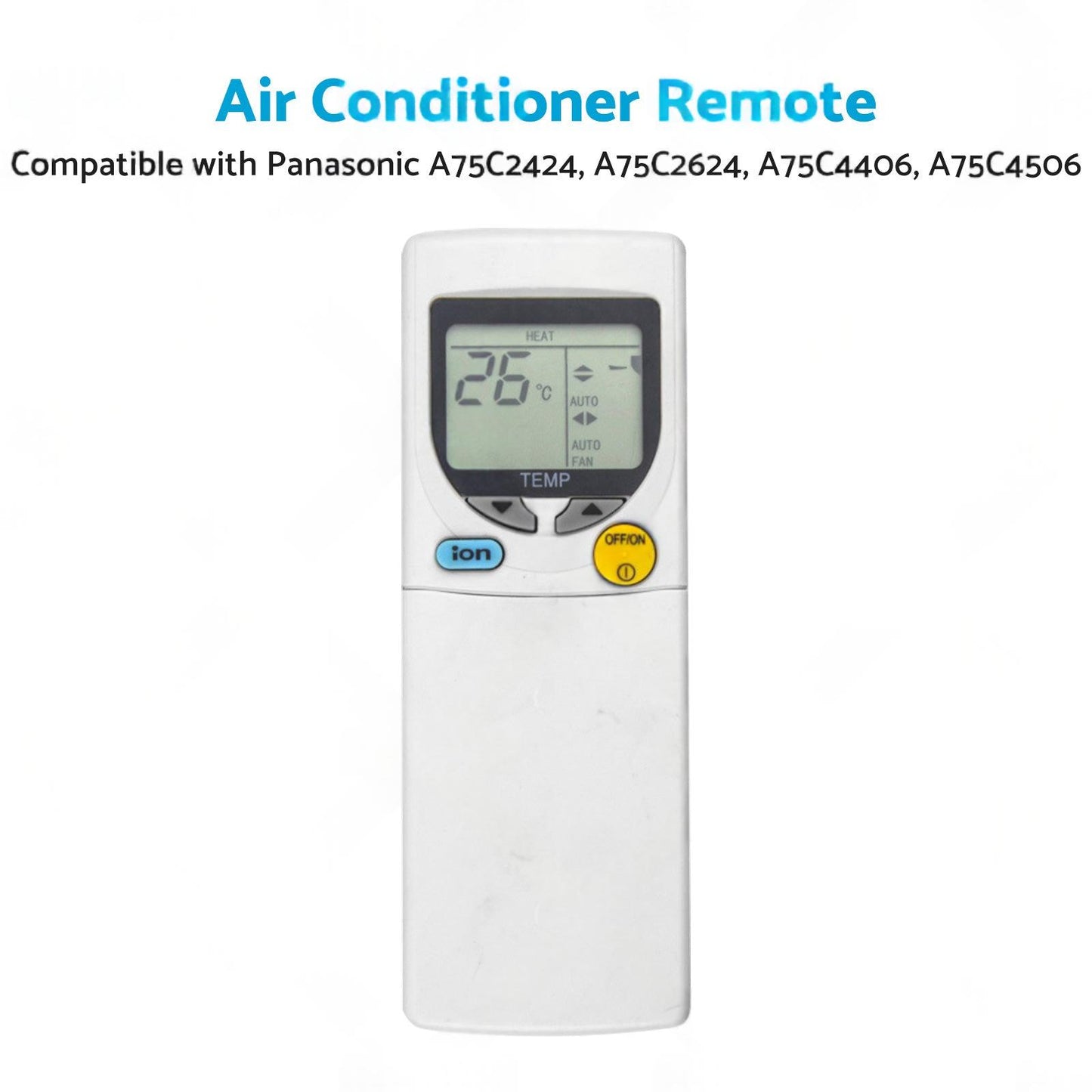 Air Con Remote Suitable for Panasonic A75C2424, A75C2624, A75C4406, A75C4506