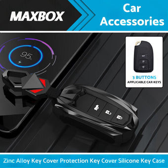 compare product Car Key Cover Silicone Alloy Key Case Protection Suitable for Toyota Vios Yaris