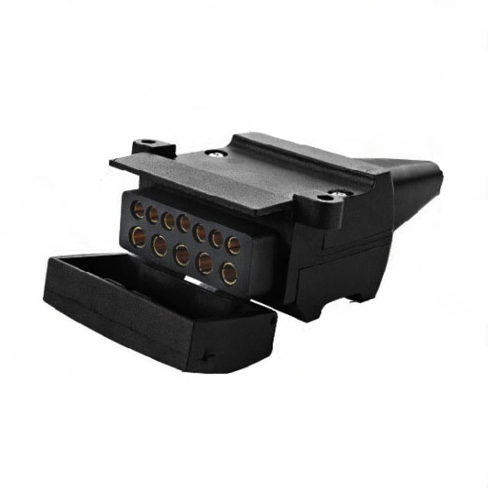 Pair 12 Pin Plug and Socket Connectors Suitable For Trailer Camper Caravan 4WD