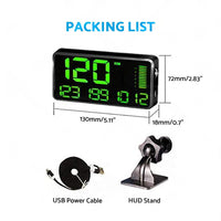 5.5'' Speedometer Odometer Display MPH KMH With Over Speeding Alarm Suitable For Universal Vehicles
