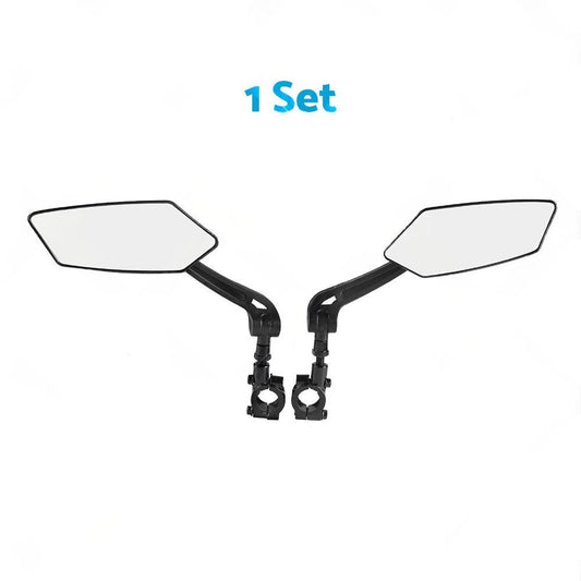 Bicycle Handlebar Rearview Mirrors Rectangle Back Mirror Suitable For Bike & Cycle
