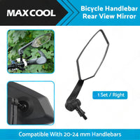 Bicycle Handlebar Rearview Mirrors Rectangle Back Mirror Suitable For Bike & Cycle