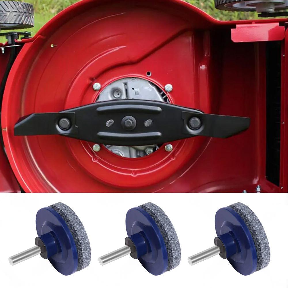 Lawn Mower Blade Sharpener Rotary Stone Grindstone Sharpening Drill Tool