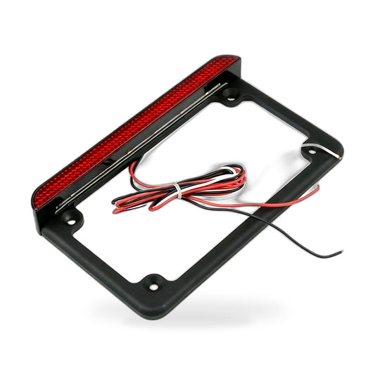 Motorcycle License Plate Frame Bracket With LED Brake Light Suitable for Harley-