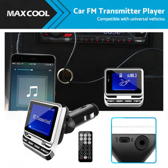 compare product Handsfree Wireless Bluetooth-compatible Car FM Transmitter MP3 Player USB Charge
