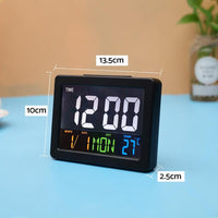 Digital Home Large Big Jumbo LED Wall Desk Clock With Calendar Temperature AU