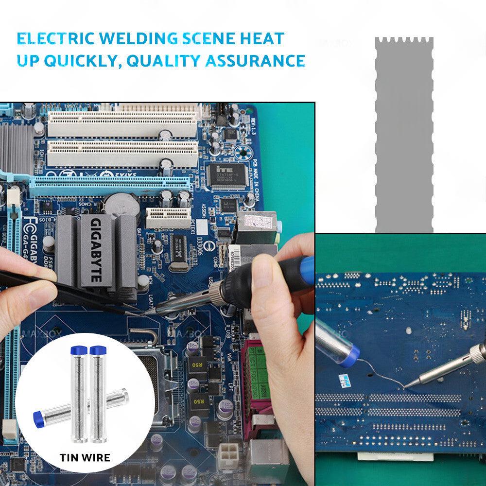 15IN1 Soldering Iron Kit 60W Electronics Welding Tool Adjustable Temperature AU
