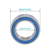 1/10x 5x8x2. 5mm Bearings PTFE Rubber Seals RC 2728 4606 5114 1213 B020 MR85-2RS