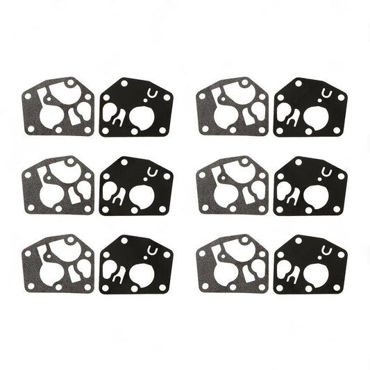 6x Carburetor Diaphragm Kit Suitable For Briggs & Stratton Motors, Ref. 495770 795083