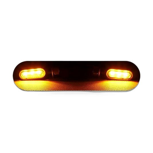 4x Motorcycle Indicator Turn Signal Blinkers Amber Mini LED Lights Suitable for