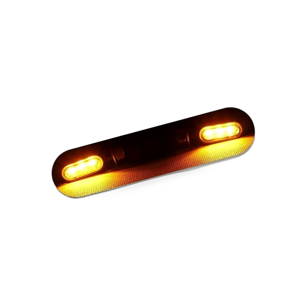 4x Motorcycle Indicator Turn Signal Blinkers Amber Mini LED Lights Suitable for