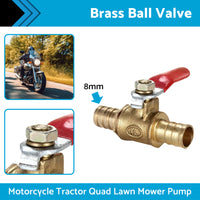 {{ In-Line Fuel Tap Brass 8mm 5 16inch Motorcycle Tractor Quad Lawn Mower Pump }} - Buy Car Parts Online at {{ Kaka Auto Parts }}.